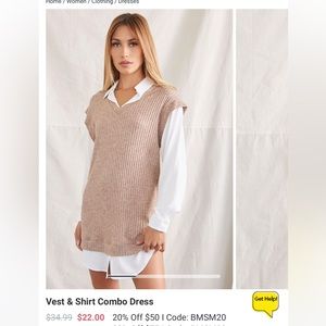 *NWT* SWEATER SHIRT DRESS
